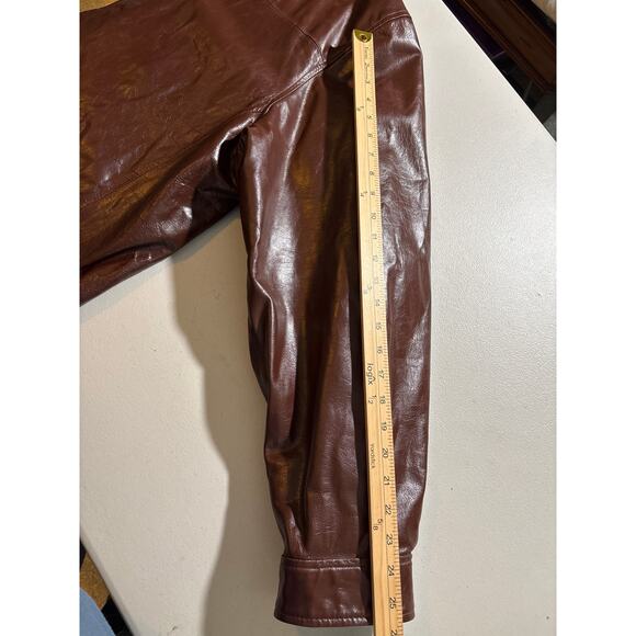 Wilsons Leather M. Julian Moto Jacket Men's Size 2XLT Brown Lined Full Zip - Picture 9 of 14